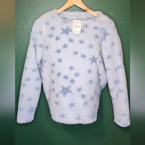 Cozy Star Pattern Fuzzy Set- Blue